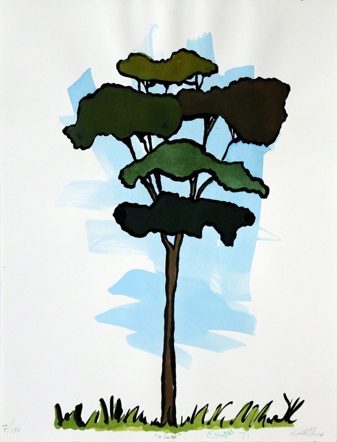 A Forest Dave Muller Werk op papier te koop