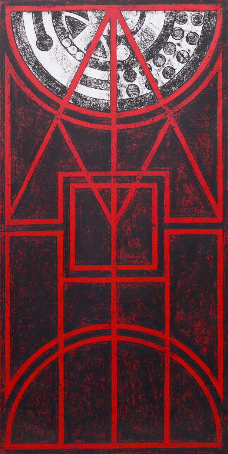 Untitled (Subjective) Matt Mullican Original painting for sale