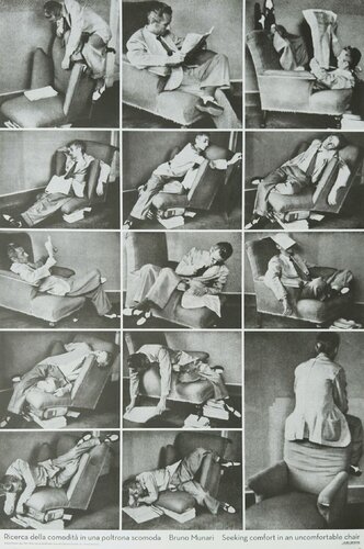 Ricerca della comodità in una poltrona scomoda di Bruno Munari, Stampa in vendita su Singulart