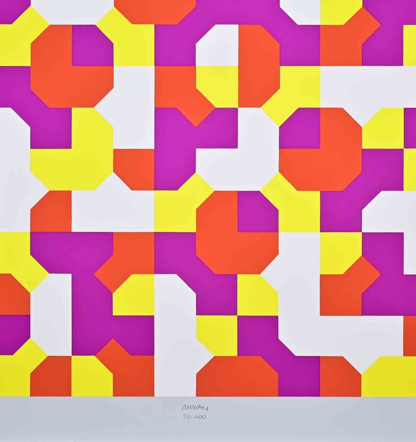 Peano Curves Bruno Munari Print for sale