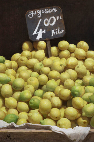 Lemons van Guillermo Muñoz Vera, Schilderij te koop op Singulart