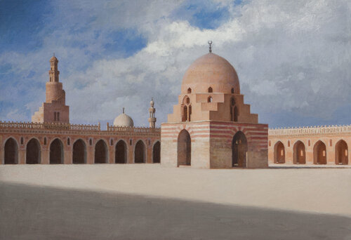 The Mosque Of Ibn Tulun van Guillermo Muñoz Vera, Schilderij te koop op Singulart