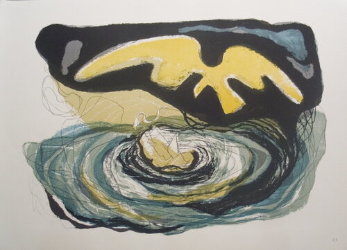 Benton Spruance - The Vortex - 1968 Lithograph Vintage di Benton Murdoch Spruance, Stampa in vendita su Singulart