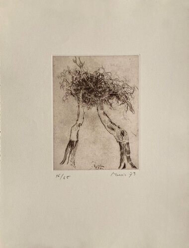 Motif végétal : Hommage à Caspar David Friedrich by Zoran Mušič, Print for Sale on Singulart