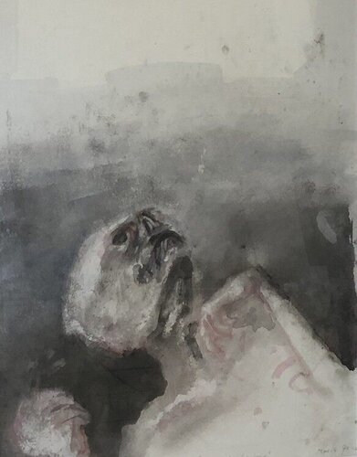 Nous ne sommes pas les derniers par Zoran Mušič, Œuvre sur papier en vente sur Singulart