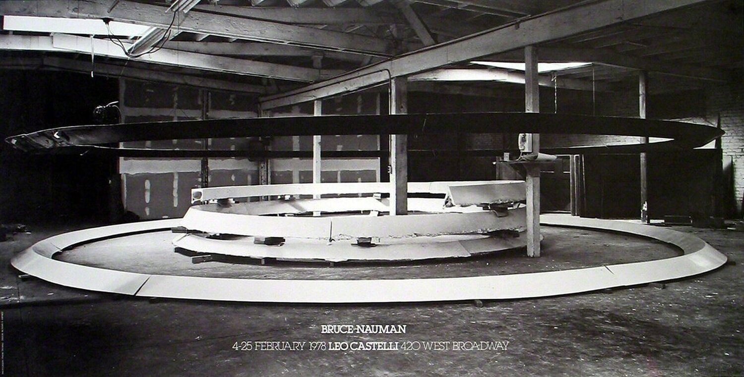 Installation at Leo Castelli's Bruce Nauman Stampa in vendita