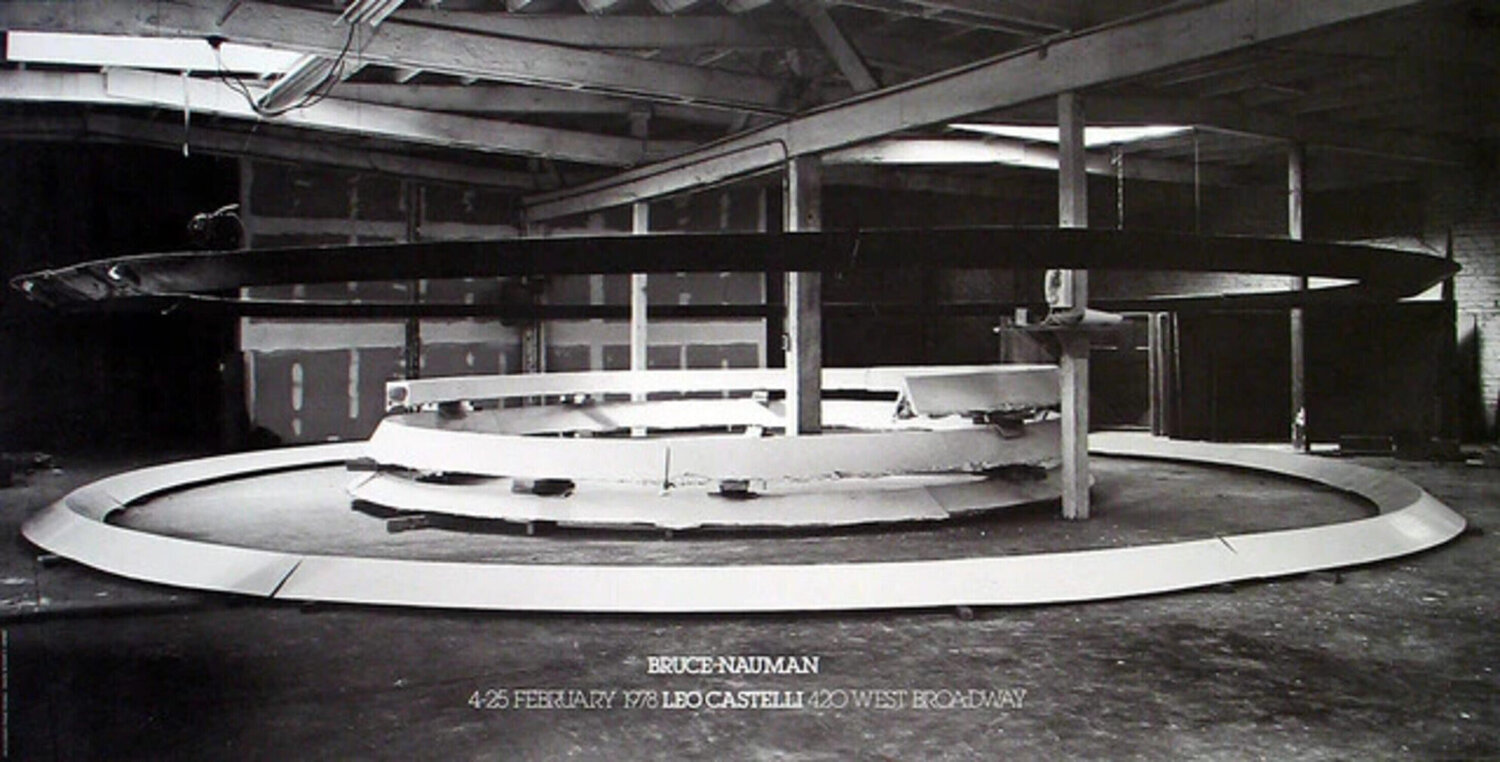 Installation at Leo Castelli's Bruce Nauman Stampa in vendita