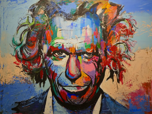 Keith Richards van Wojtek Babski, Schilderij te koop op Singulart