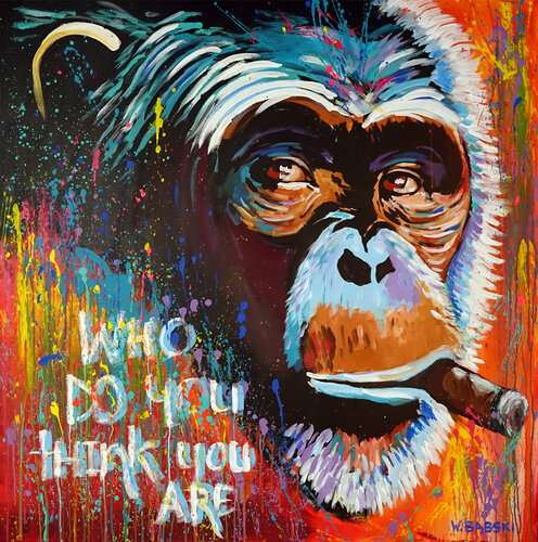 Who Do You Think You Are van Wojtek Babski, Schilderij te koop op Singulart