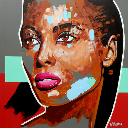 Face 45 van Wojtek Babski, Schilderij te koop op Singulart