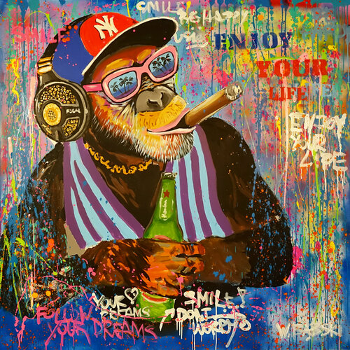 Enjoy Your Life van Wojtek Babski, Schilderij te koop op Singulart