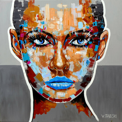 Face 47 di Wojtek Babski, Pittura in vendita su Singulart