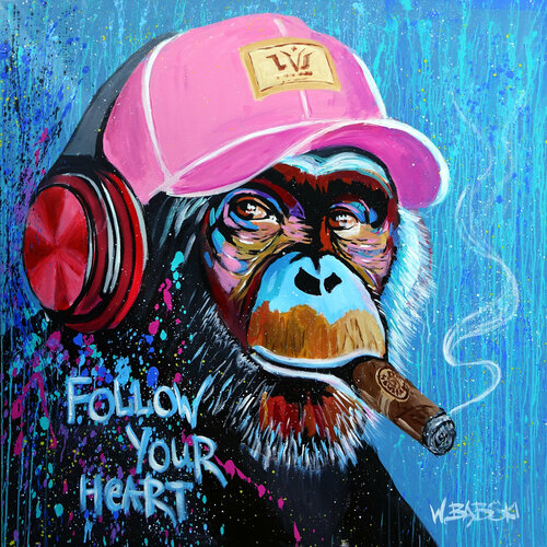 Follow Your Heart van Wojtek Babski, Schilderij te koop op Singulart
