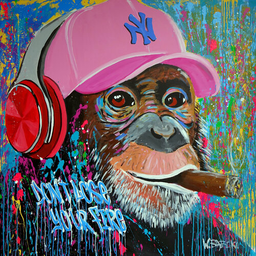 Don't Lose Your Fire van Wojtek Babski, Schilderij te koop op Singulart