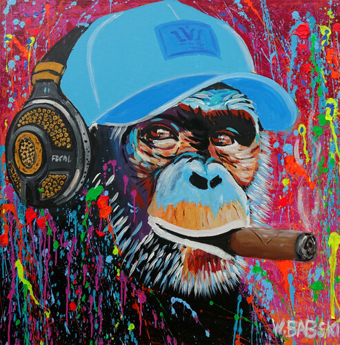 Life is Cool van Wojtek Babski, Schilderij te koop op Singulart