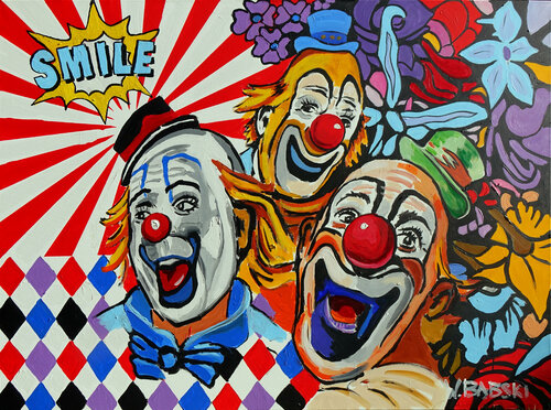 Smile von Wojtek Babski, Malerei kaufen auf Singulart