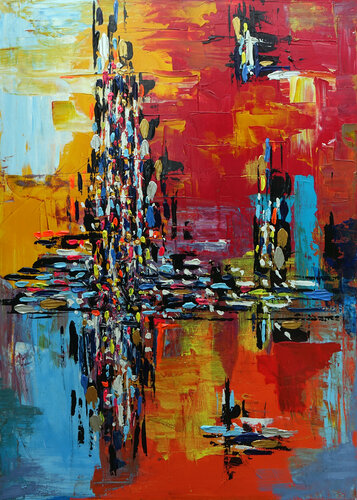 Abstraction 2 van Wojtek Babski, Schilderij te koop op Singulart