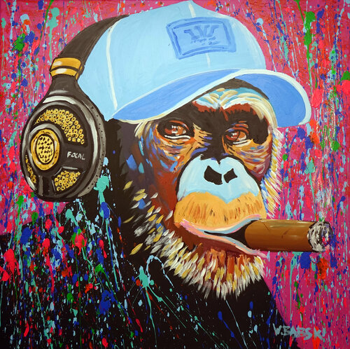 Life is Cool van Wojtek Babski, Schilderij te koop op Singulart