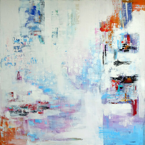 White Abstract van Wojtek Babski, Schilderij te koop op Singulart