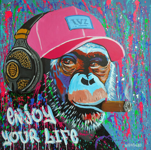 Enjoy Your Life van Wojtek Babski, Schilderij te koop op Singulart