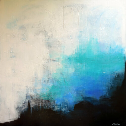White Abstract 2 by Wojtek Babski, 회화 for Sale on Singulart