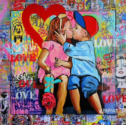 LOVE van Wojtek Babski, Schilderij te koop op Singulart