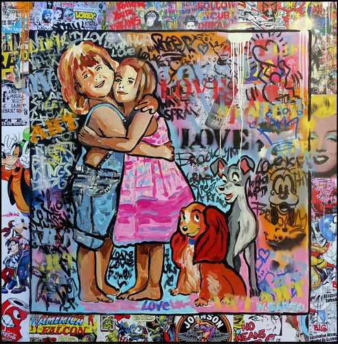 LOVE 2 van Wojtek Babski, Schilderij te koop op Singulart