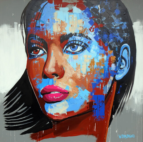 Face 62 van Wojtek Babski, Schilderij te koop op Singulart