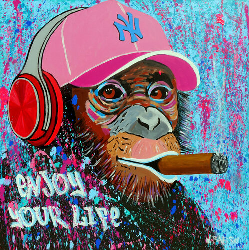 Enjoy Your Life van Wojtek Babski, Schilderij te koop op Singulart