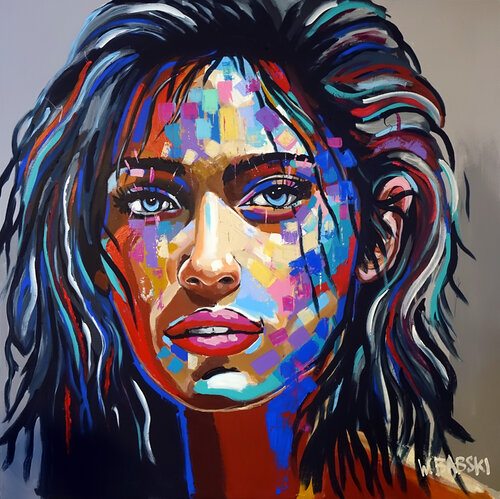 Face 63 van Wojtek Babski, Schilderij te koop op Singulart
