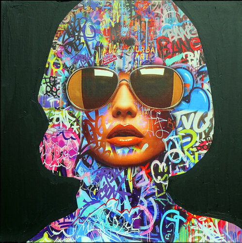 Pop Art Face 13 von Wojtek Babski, Druck kaufen auf Singulart