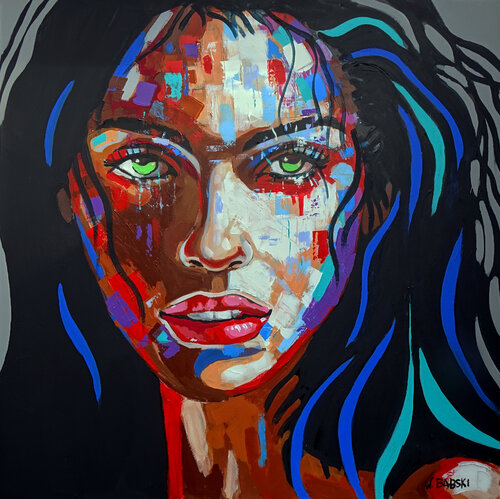 Face 64 van Wojtek Babski, Schilderij te koop op Singulart