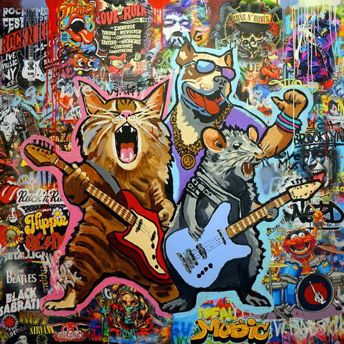 Let the Music Play by Wojtek Babski, Painting for Sale on Singulart