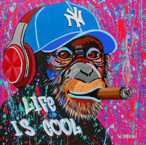 Life is Cool de Wojtek Babski, Pintura a la venta en Singulart