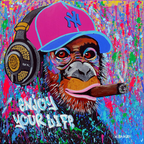 Enjoy Your Life de Wojtek Babski, Pintura a la venta en Singulart