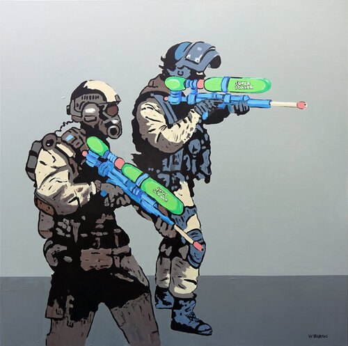 Killers by Wojtek Babski, 회화 for Sale on Singulart