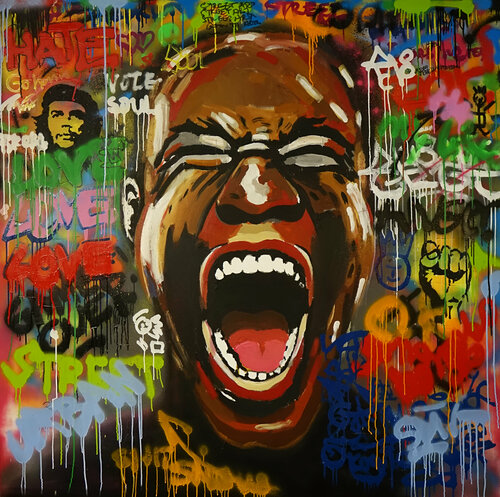Scream van Wojtek Babski, Schilderij te koop op Singulart