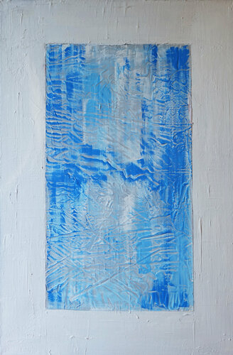Blue Abstract 3 by Wojtek Babski, 회화 for Sale on Singulart