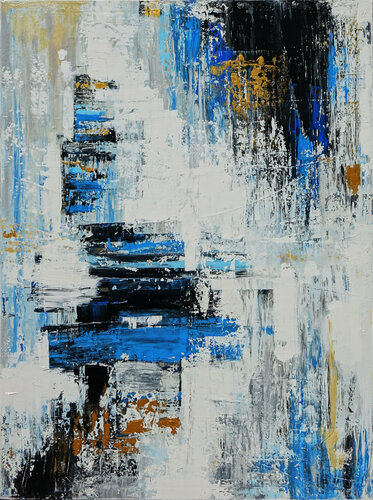Blue Abstract by Wojtek Babski, 회화 for Sale on Singulart