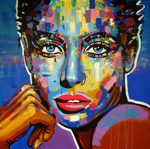 Face 42 van Wojtek Babski, Schilderij te koop op Singulart