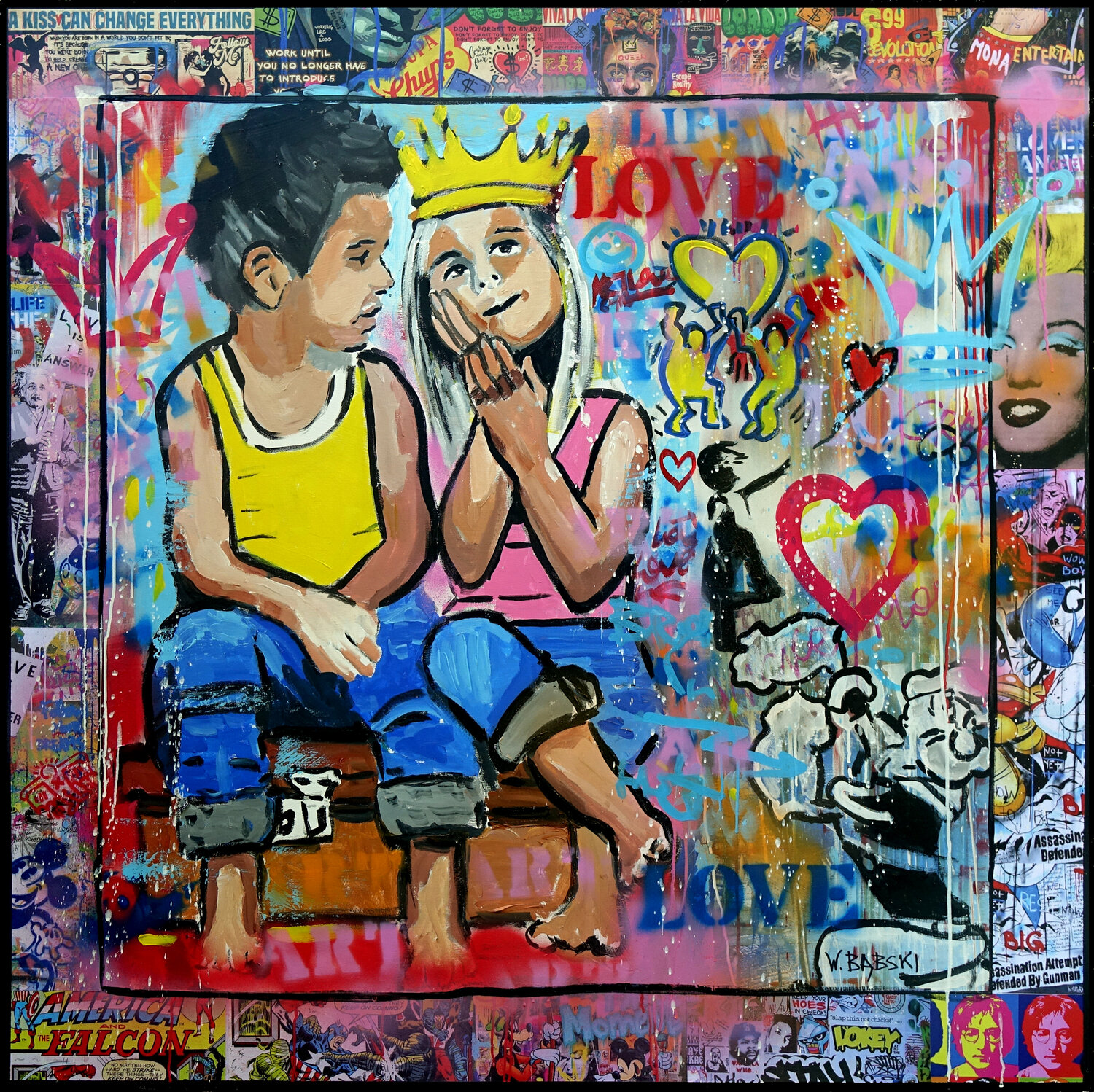 El Barto-print // Punk Bart Simpson fanart x OBEY // 11 x 14 illustratie -  Etsy België, image size:1500x1498