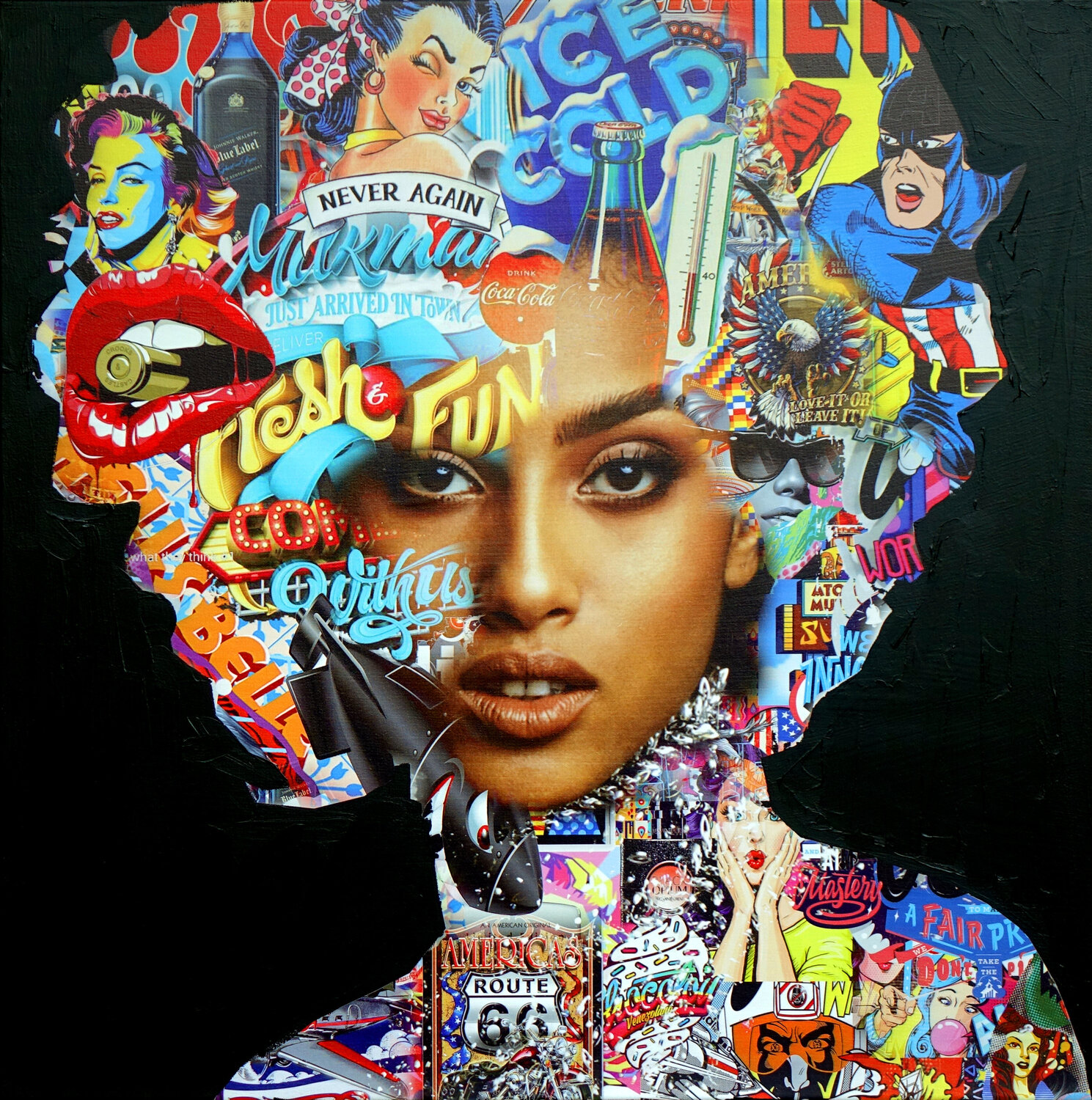 Pop Art Face 15 Wojtek Babski