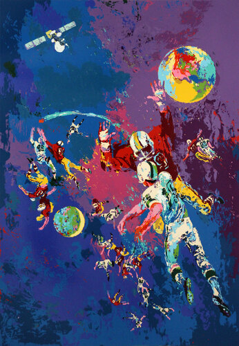 Satellite Football par LeRoy Neiman, Édition en vente sur Singulart