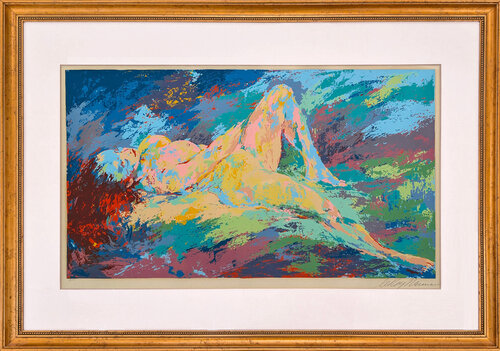 Homage to Boucher (framed, large hand signed serigraph) by LeRoy Neiman, Print for Sale on Singulart