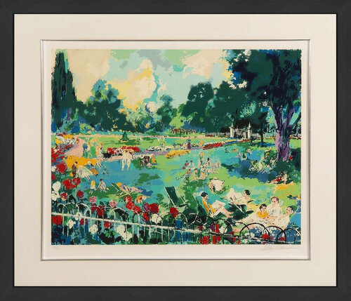 Regents Park (framed large hand signed serigraph) de LeRoy Neiman, Impresión a la venta en Singulart