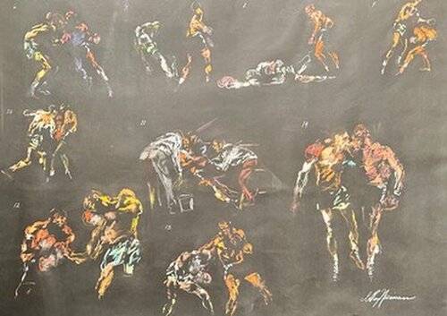 Madison Square Garden Boxing No. 4 by LeRoy Neiman, Painting for Sale on Singulart