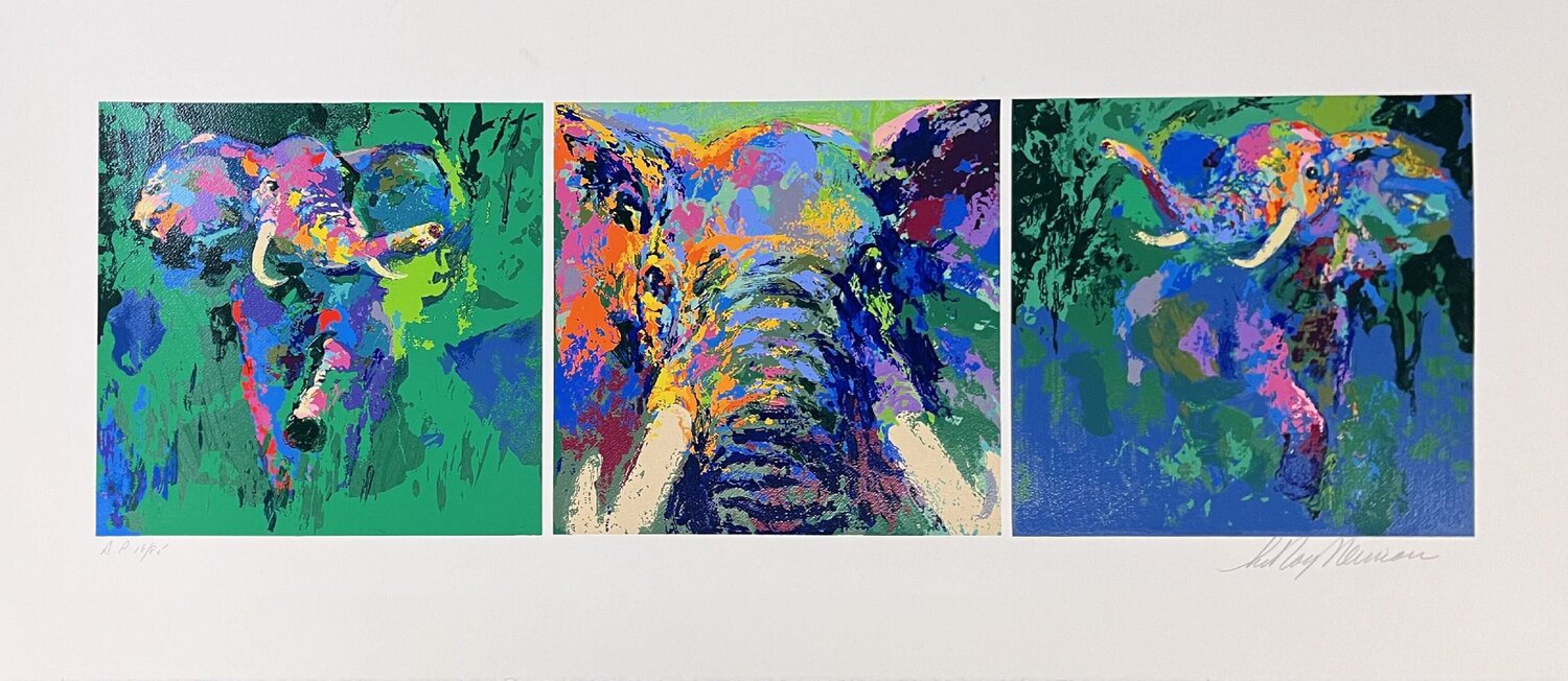 Elephant Tryptic LeRoy Neiman