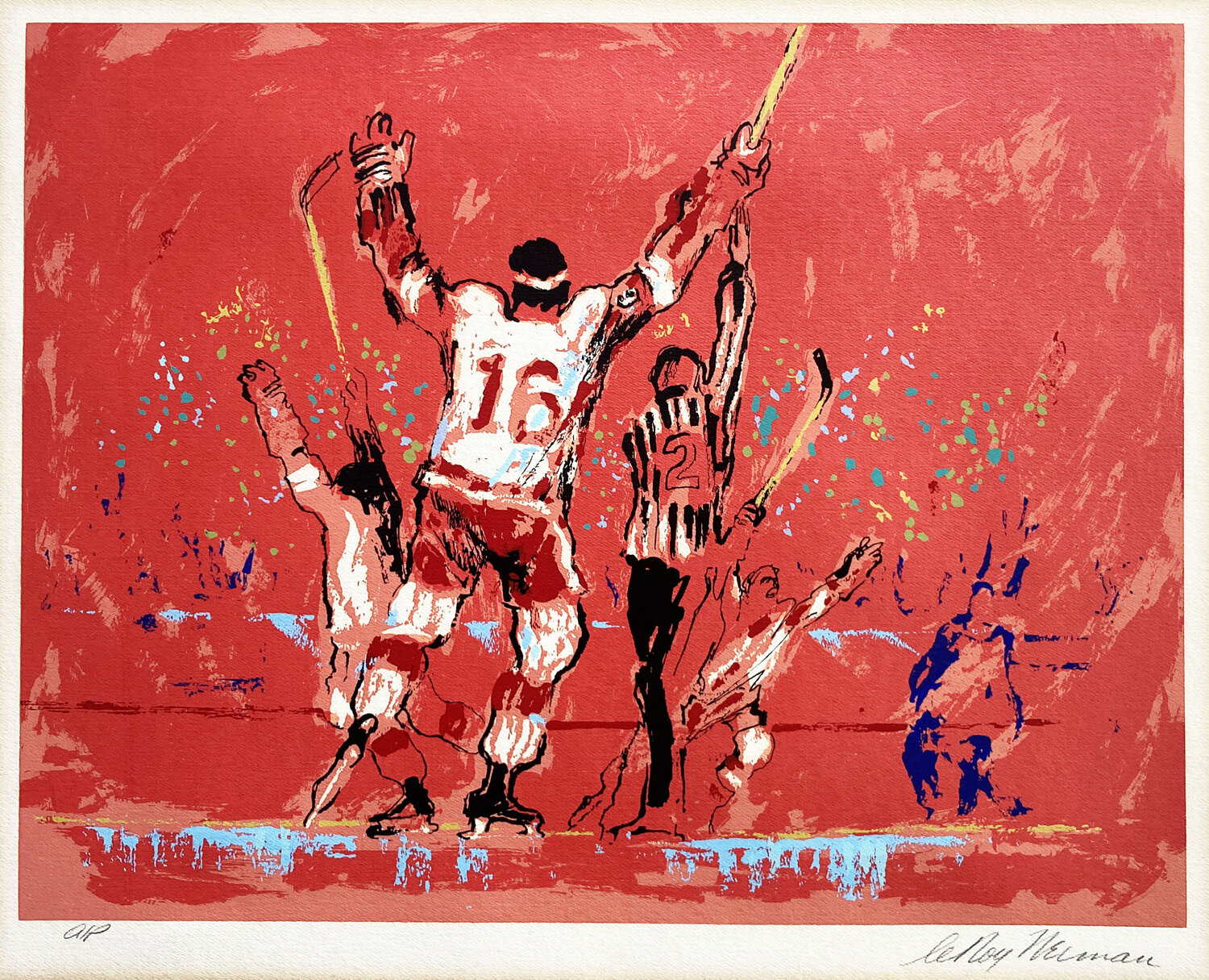 Red Goal LeRoy Neiman
