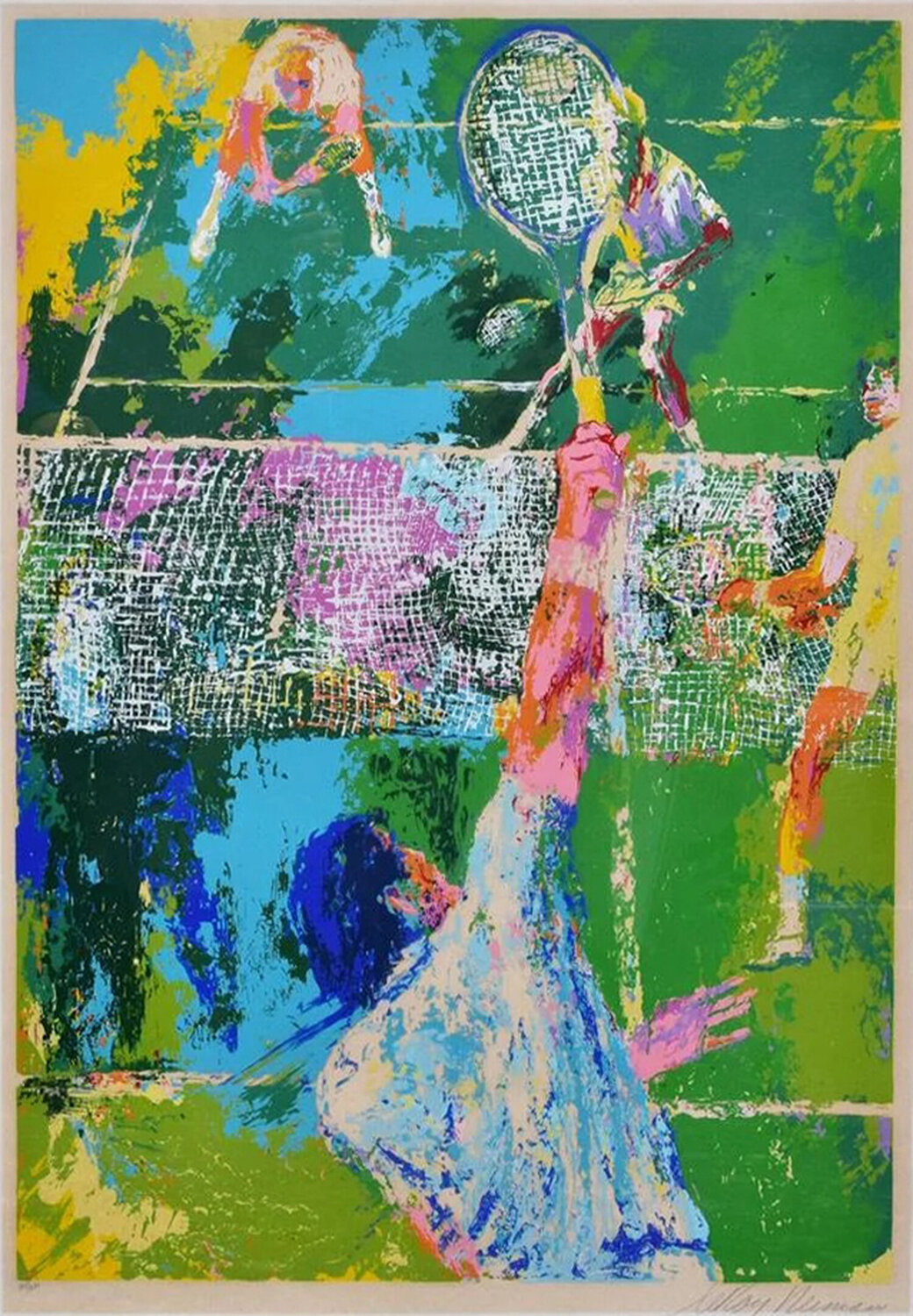 Doubles Tennis LeRoy Neiman