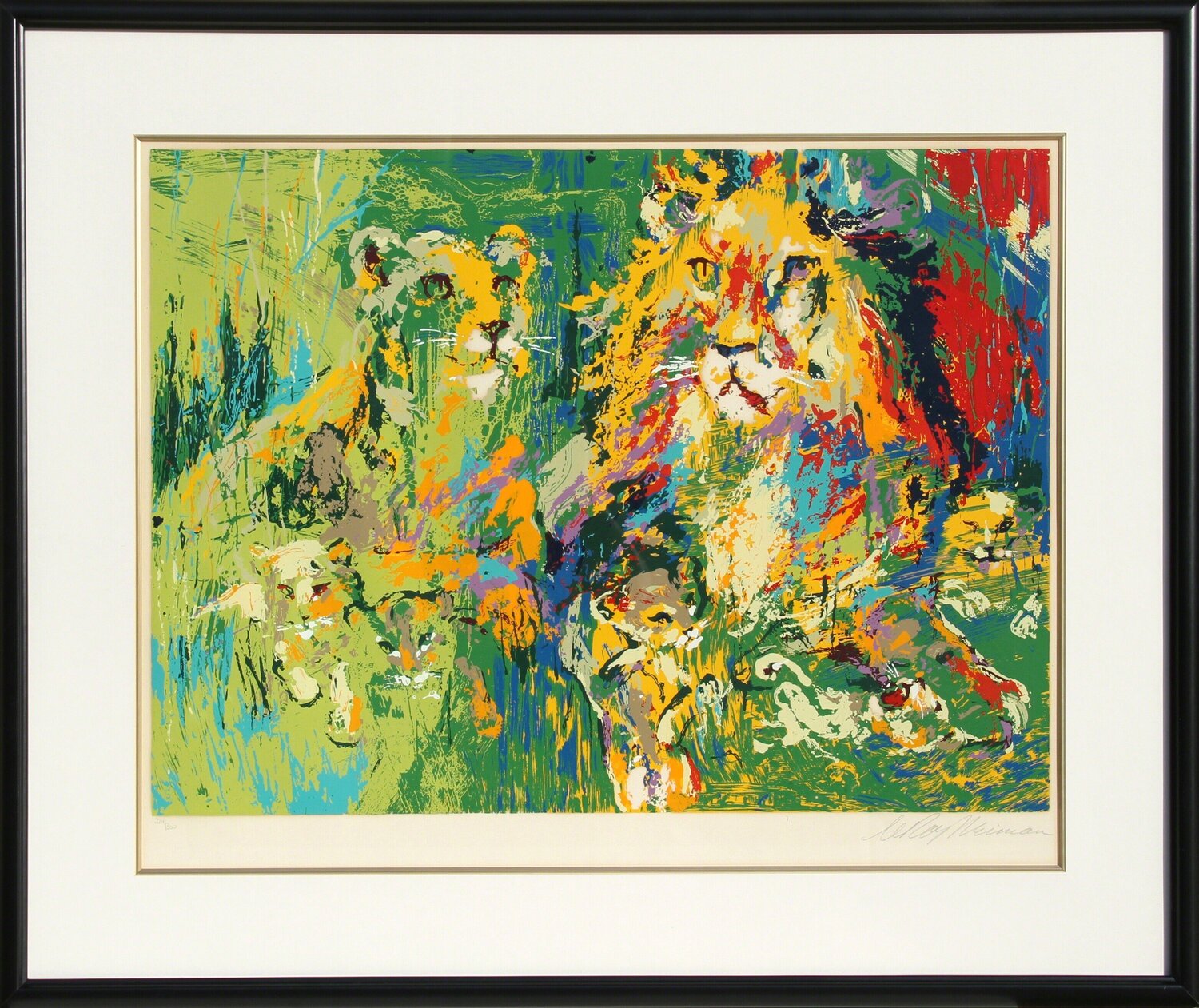 Lion Family LeRoy Neiman